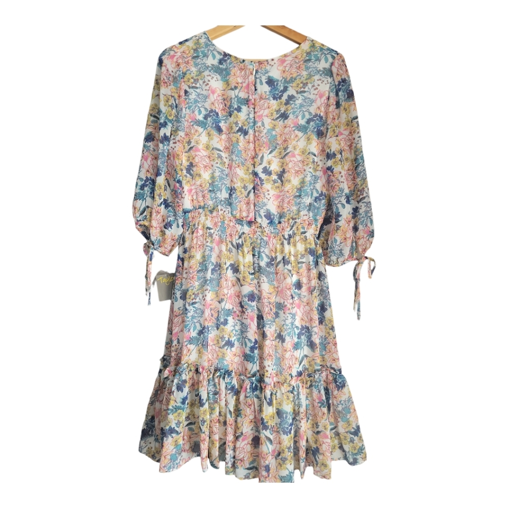 Taylor Floral Dress Fully Lined Size 12 - Picture 8 of 10